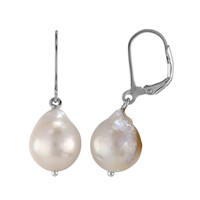 Freshwater pearl Silver Earrings (TPC)