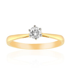 14K VVS1 (G) Diamond Gold Ring