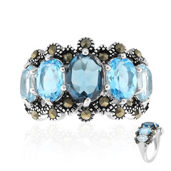 London Blue Topaz Silver Ring