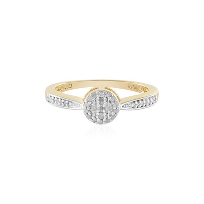 I3 (J) Diamond Silver Ring