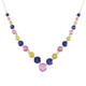 Madagascar Pink Sapphire Silver Necklace