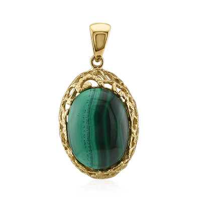 Malachite Silver Pendant (Art of Nature)