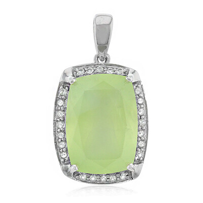 Prehnite Silver Pendant