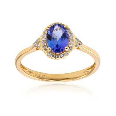 10K AAA Tanzanite Gold Ring