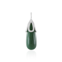 Green Aventurine Silver Pendant