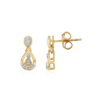 I2 (I) Diamond Silver Earrings