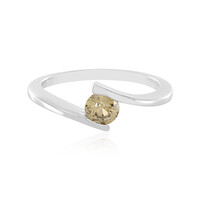 Yellow Zircon Silver Ring