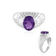 Amethyst Silver Ring