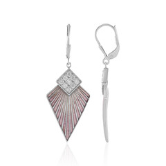 Zircon Silver Earrings (Adela Silber)