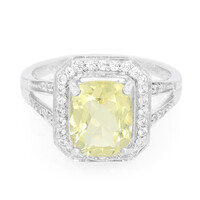 Lemon Citrine Silver Ring