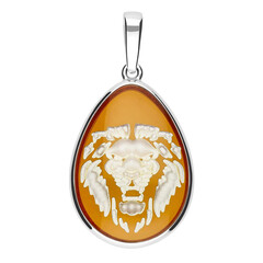 Baltic Amber Silver Pendant