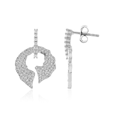 Zircon Silver Earrings (MONOSONO COLLECTION)