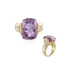 Rose de France Amethyst Silver Ring