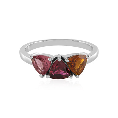 Fancy Tourmaline Silver Ring