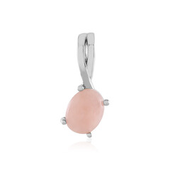 Pink Opal Silver Pendant