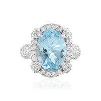 Sky Blue Topaz Silver Ring