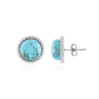 Kingman Blue Mojave Turquoise Silver Earrings (Faszination Türkis)