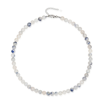 Dumortierite Quartz Silver Necklace