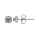 Unheated Ceylon Purple Sapphire Silver Earrings