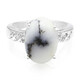 Dendritic Agate Silver Ring