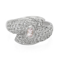 Nigerian Morganite Silver Ring