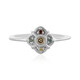 I3 Champagne Diamond Silver Ring