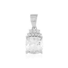 White Quartz Silver Pendant