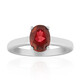 Red Topaz Silver Ring