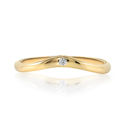 14K IF (D) Diamond Gold Ring (Annette)