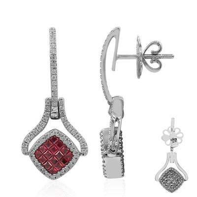 18K Burmese Ruby Gold Earrings (Estée Collection)