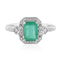 14K Brazilian Emerald Gold Ring (AMAYANI)