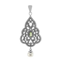 White Freshwater Pearl Silver Pendant