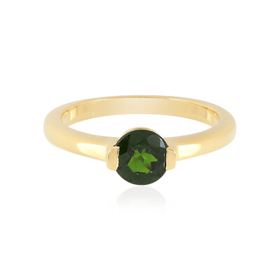 Russian Diopside Silver Ring