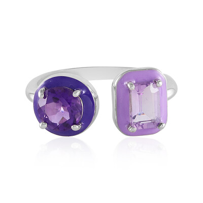 Rose de France Amethyst Silver Ring