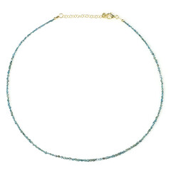 Blue Diamond Silver Necklace