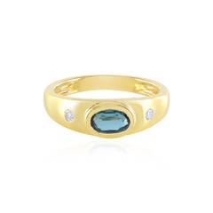 Teal Kyanite Silver Ring