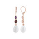 9K White Quartz Gold Earrings (KM by Juwelo)