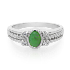 Imperial Chrysoprase Silver Ring