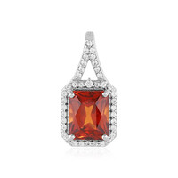 9K Hessonite Garnet Gold Pendant