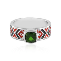 Russian Diopside Silver Ring