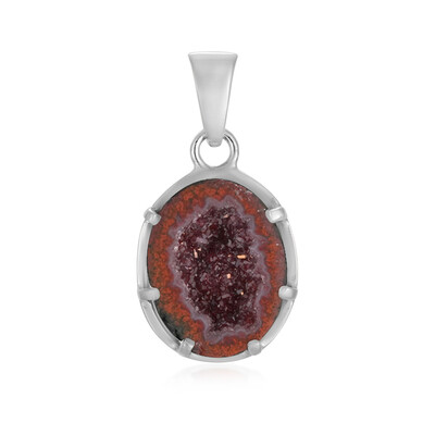 Druzy Agate Silver Pendant