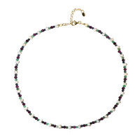 Russian Emerald Silver Necklace (Riya)