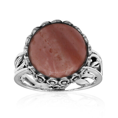 Australian Pink Opal Silver Ring (Art of Nature)