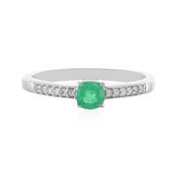 Ethiopian Emerald Silver Ring