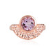 Rose de France Amethyst Silver Ring (MONOSONO COLLECTION)