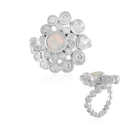 Welo Opal Silver Ring(Adela Silber)