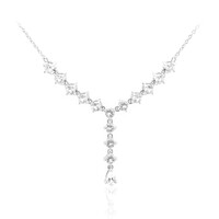 White Topaz Silver Necklace