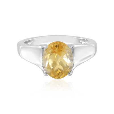 Citrine Silver Ring