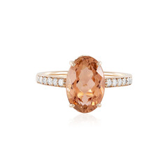 14K Brazilian Peach Tourmaline Gold Ring (AMAYANI)