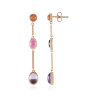 Rose de France Amethyst Silver Earrings (KM by Juwelo)